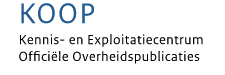 Logo KOOP (Kennis- en Exploitatiecentrum voor Officiële Overheidspublicaties)